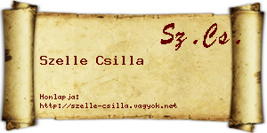 Szelle Csilla névjegykártya