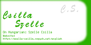 csilla szelle business card